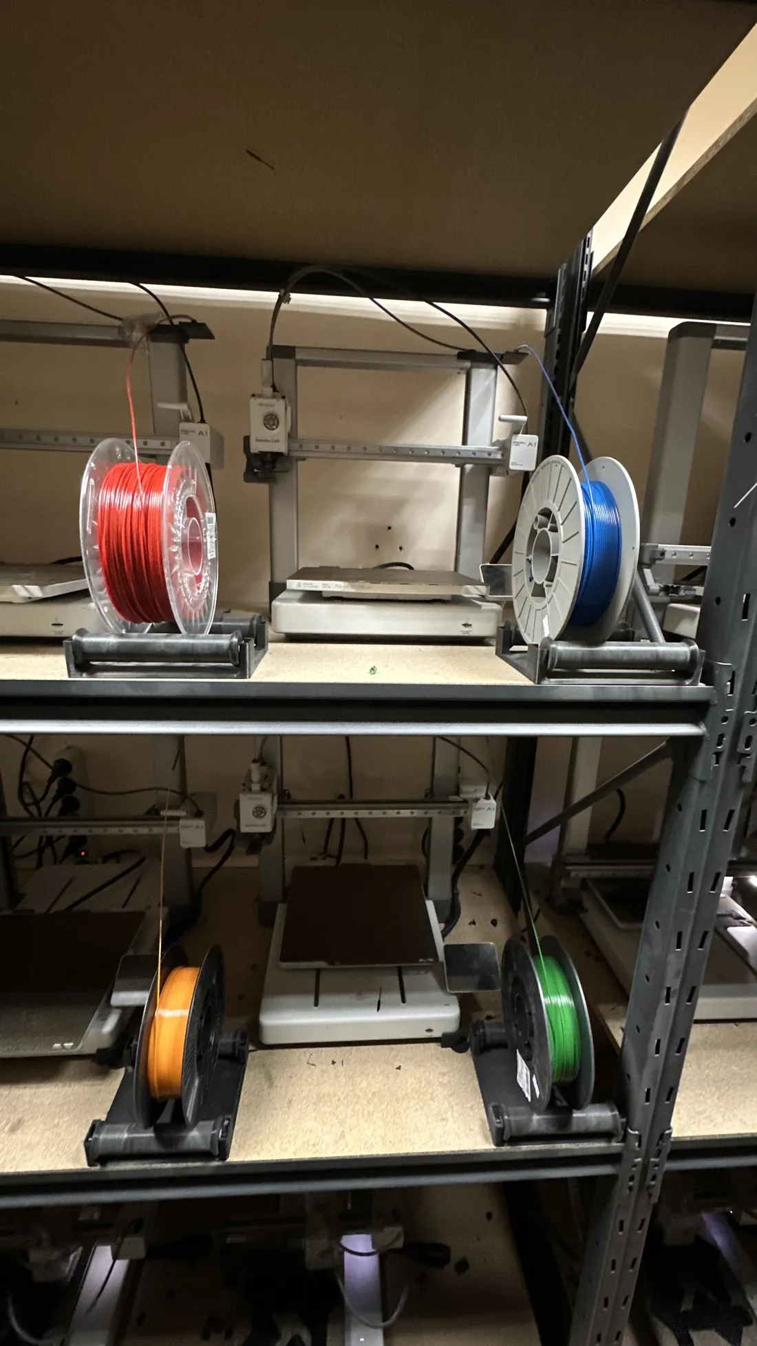 Materials on the production floor