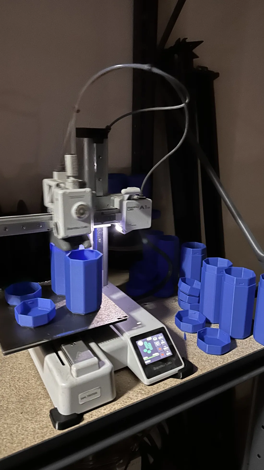 Series production of printed parts